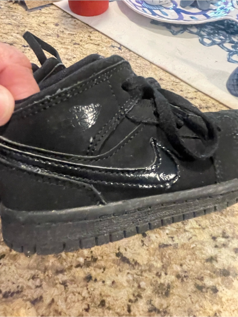 Nike Jordan Kids Black High-Top Sneakers